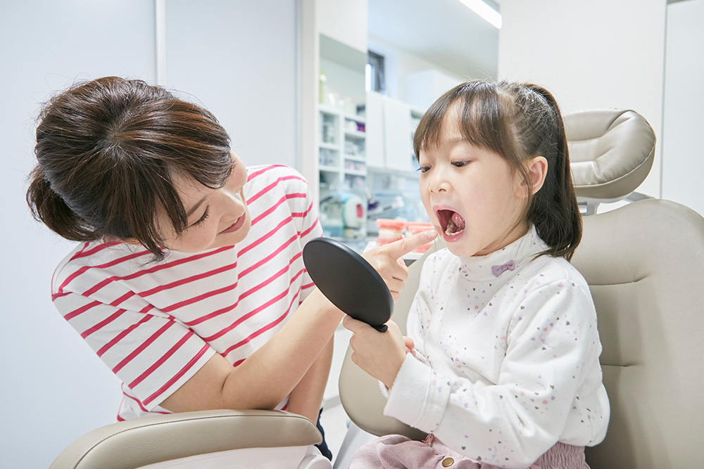 お子様を褒める